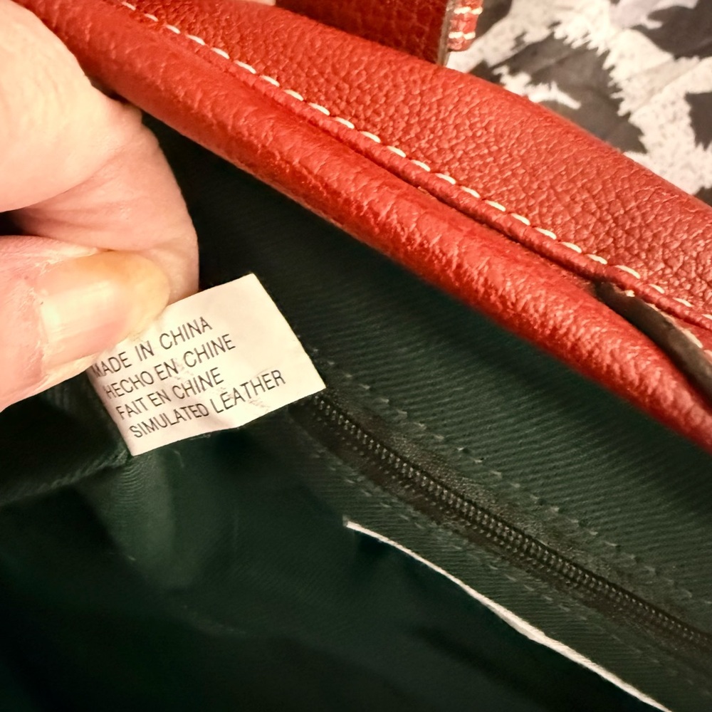 Mondani Red Satchel EUC - Picture 4 of 6
